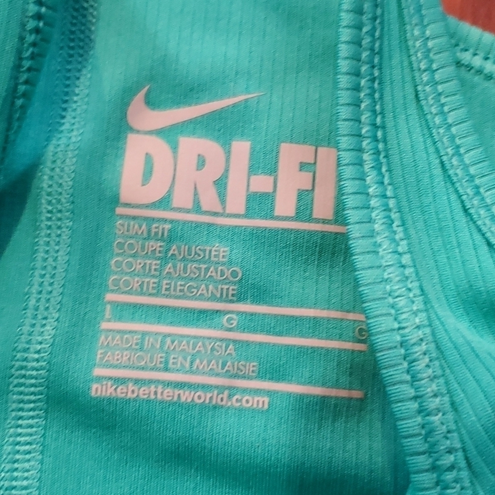 Nike Turquoise Racerback Tank Top - Picture 3 of 8